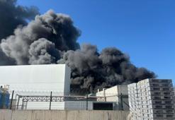 Manisa'da oyuncak fabrikasında yangın
