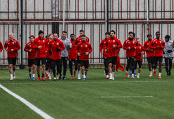 Samsunspor, Shkendija maçının hazırlıklarına başladı