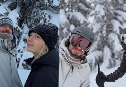 David Beckham ve kızı Harper'in kar tatili: Seni seviyorum güzel bayan!