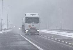 Sürücüler dikkat! Bolu Dağı’nda kar alarmı