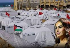Gazze'den Yıldız Tilbe'ye teşekkür! 2. çadır kenti açıldı