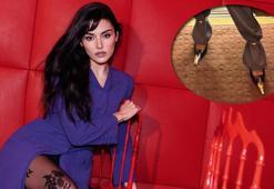 Hande Erçel tarzıyla olay oldu! Ayakkabılarına yorum yağdı