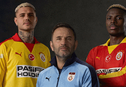 Galatasaray'da yeni formalar satışa çıktı! Okan Buruk ve futbolcular tanıttı