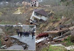 Ordu'da heyelan: Evler yıkıldı, yol çöktü! Bölgeye giriş-çıkış kapandı