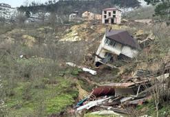 Ordu'da heyelan: Evler yıkıldı, yol çöktü! Bölgeye giriş-çıkış kapandı