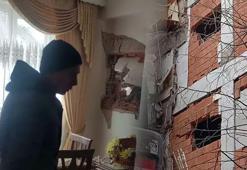 Kepçe komşu eve girdi, genç kız çığlık atarak yardım istedi