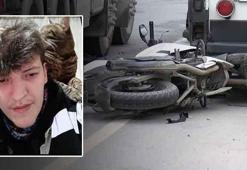 D-100’de feci son! Savrulan motosikletlinin üzerinden beton mikseri geçti