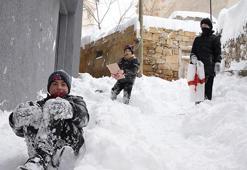 Kent güne 15 santimetre karla uyandı