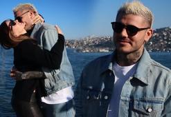 Boğaz'da romantik anlar! Icardi, nişanlısı China Suarez'i öpücük yağmuruna tuttu