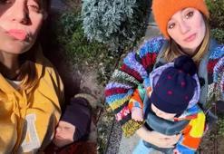 Gizem Karaca'dan iç ısıtan yeni kare! Kızı Leyla Yaz'ın son haline bakın