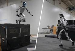 İnsansı robotlar parkur engellerini tırmanmaya başladı