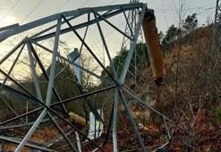 Vinç kiralayıp, gerilim hattı kablolarını çaldılar