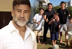 İzzet Yıldızhan'dan aile keyfi: Oğullarıyla kıran kırana maç, sosyal medyayı salladı