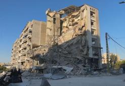 İsrail'in Dahiye'de Karz-ı Hasen şubelerinin bulunduğu binalara saldırılarının ardından oluşan yıkım görüntülendi