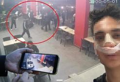 Akran zorbalığı kamerada! Hiç tanımadıkları gencin yanına gelip burnunu kırdılar
