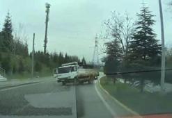 Facianın eşiğinden dönüldü! Ağaçları yerinden söküp takla attı