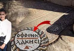 3 bin yıllık antik kentte "kıskanan çatlasın" yazılı mozaik bulundu