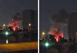 İran'dan Irak'taki ABD Büyükelçiliği'ne saldırı! Patlama anı ortaya çıktı