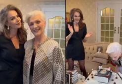 Elon Musk'ın annesi İstanbul'da! Tülin Şahin'le yanak yanağa poz