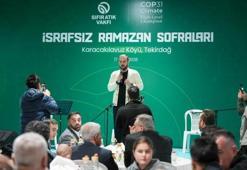 Sıfır Atık Vakfı'nın 'İsrafsız Ramazan Sofraları Programı'nın son durağı Karacakılavuz köyü oldu