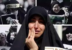 Tahran'da binler meydanlara döküldü! ABD-İsrail karşıtı sloganlarla Laricani ve Süleymani'ye veda edildi