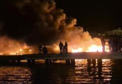 Bodrum'da marinada patlama! Lüks tekneler alev alev yanıyor