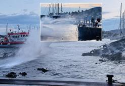 Son dakika... Marina alev alev yandı! Bodrum'da 7 lüks yat battı
