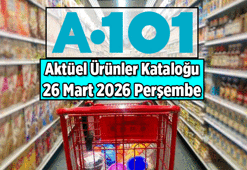 YENİ A101 BROŞÜRÜ! Sayfa Sayfa A101 aktüel ürünler kataloğu 26 Mart 2026 Perşembenin ürünleri ve fiyatları: Mutfak, banyo, bahçe, giyim kategorileri