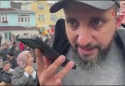 Fatih'te enkaz altındaki yakınına telefonla ulaştı