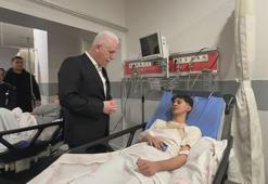 Vali Gül, Fatih'teki çöken binaların enkazından kurtarılan yaralıları ziyaret etti