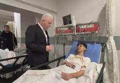 Vali Gül, Fatih'teki çöken binaların enkazından kurtarılan yaralıları ziyaret etti