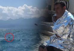 Denizde kabus! Kanodan düştü, 3 saat kurtarılmayı bekledi
