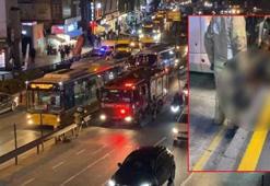 Bahçelievler’de dehşet dolu anlar! Metrobüs bir kişinin üzerinden geçti