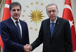 Cumhurbaşkanı Erdoğan, Irak Kürt Bölgesel Yönetimi Başkanı Neçirvan Barzani ile görüştü