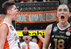 Eczacıbaşı'nın Ebrar Karakurt pankartına VakıfBank'tan gönderme!