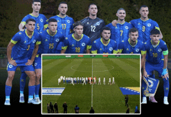 Bosnalı futbolculardan İsrail Milli Takımı'na seremonide protesto!