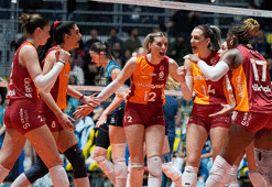 Galatasaray, CEV Kupası finalinde ilk maçı kazandı, şampiyonluğa yaklaştı!