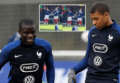 Mbappe'den Fenerbahçeli Kante'ye şok hareket! Sosyal medyada tepki çekti