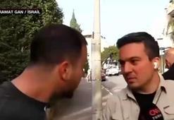 İsrail'de CNN Türk canlı yayınına müdahale! "Türk yazısını görünce geldi"