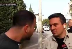 İsrail'de CNN Türk canlı yayınına müdahale! "Türk yazısını görünce geldi"