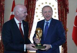 Cumhurbaşkanı Erdoğan, FIFA Başkanı Infantino’yu kabul etti