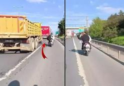 Ataşehir TEM’de motosiklet üstünde kavga