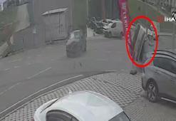 Kocaeli'de çapışan araçlardan biri takla attı