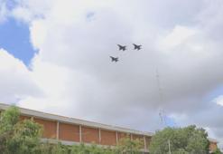 Somali Ordusu'nun 66. yıldönümünde Türk F-16'ları gösteri uçuşu gerçekleştirdi