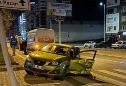 Kayseri’de feci kaza! Otomobil ile ticari araç çarpıştı: 1 yaralı