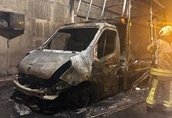 Sabiha Gökçen Havalimanı'nın 2. pistinin altındaki tünelde araç yangını!