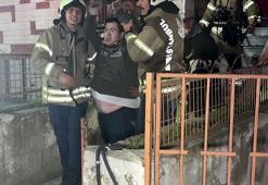 Yangının ortasında can pazarı! Mahsur kalan 20 kişi kurtarıldı