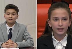 TBMM'de 23 Nisan Özel Oturumu! Kurtulmuş'un koltuğuna oturan İnci Yıldız Şentürk'ün sözleri tüyleri diken diken etti