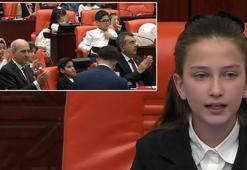 TBMM'de 23 Nisan Özel Oturumu! Kurtulmuş'un koltuğuna oturan İnci Yıldız Şentürk'ün sözleri tüyleri diken diken etti