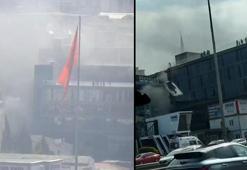 Pendik'te iş yerinde yangın! Ekipler sevk edildi